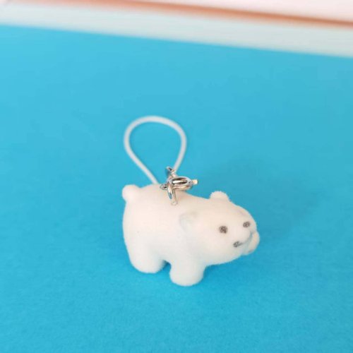 Immagine di Soffici simpatici portachiavi maiale rosa pecora capibara lontra resina mini 3D animale portachiavi borsa ciondoli pendenti per auto regalo