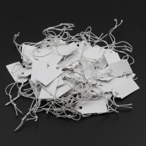 Bild von Weiße Preis-Display-Karten für Schmuck – 100 Stück