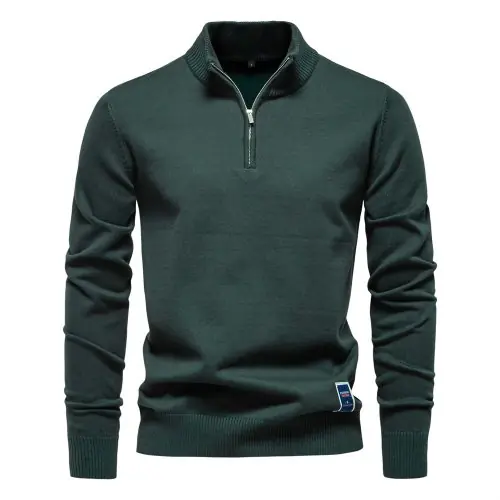 Image de Sweat Homme Automne Hiver - Pull à Fermeture Éclair