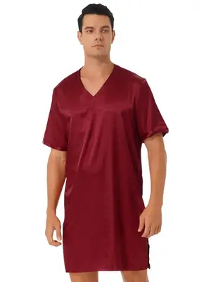 Image de Pijama Satin Court pour Hommes et Femmes