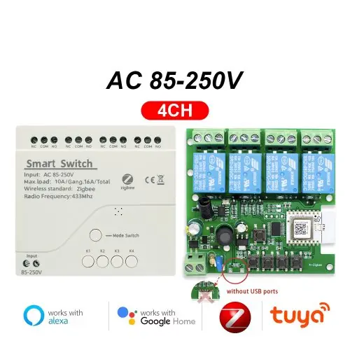 4CH Zigbee 85-250V