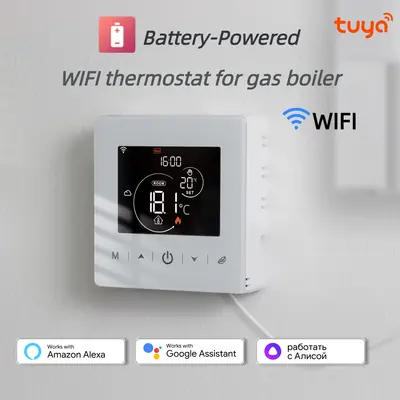 Image de Thermostat intelligent WiFi pour chaudière gaz - Compatible Alexa & Google Home