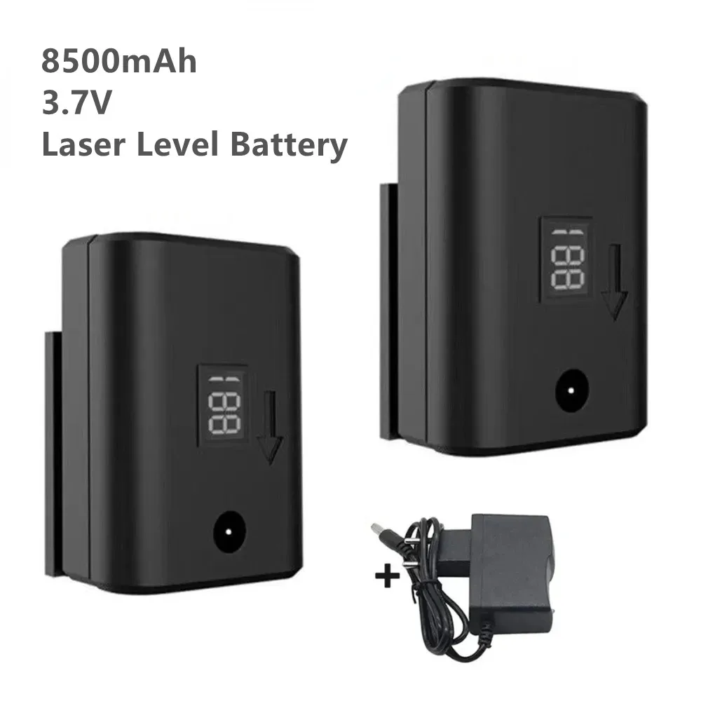 Bild von 3,7 V 8500 mAh wiederaufladbarer Akku mit hoher Kapazität für 8-, 12- und 16-Linien-Laser-Nivelliergeräte mit Digitalanzeige – kompatibler Ersatzakku für professionelle Messgeräte
