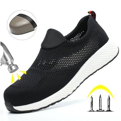 Immagine di Scarpe da Lavoro Leggere in Rete Estiva con Punta in Acciaio per Uomo e Donna – Scarpe Antinfortunistiche Traspiranti per Costruzione e Lavori Pesanti