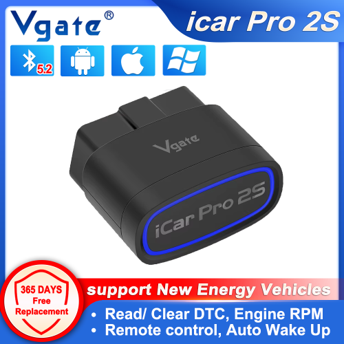 Immagine di NUOVO Vgate iCar Pro 2S ELM327 Bluetooth 5.2 V2.3 Auto OBD Scanner Aggiornato EV Strumento Diagnostico Automatico BimmerCode per IOS Android PC