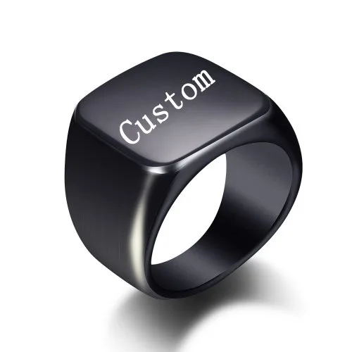 Negro cuadrado personalizado