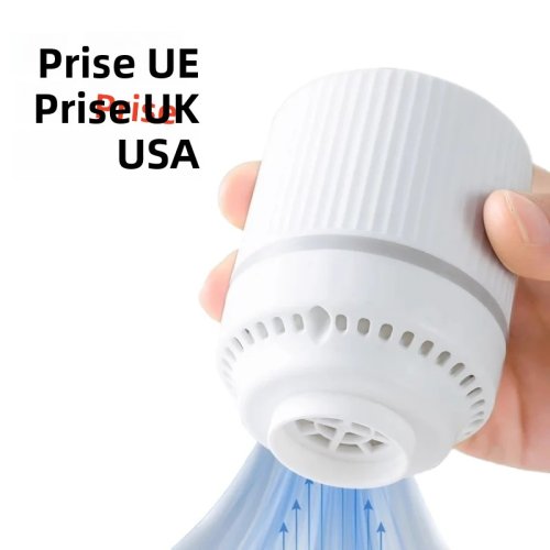 Imagen de Bomba de Aire Eléctrica para Bolsas de Vacío con Enchufe UE, EE.UU., Reino Unido y Japón - Ideal para Almacenamiento de Ropa y Compresión de Espacio