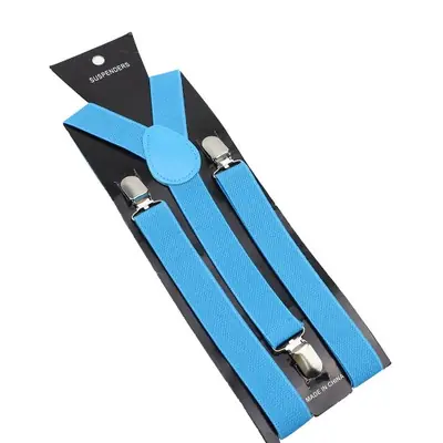 Image de Bretelles Élastiques Unisexe - Noir, Bleu, Rouge