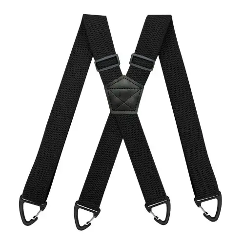 Image de Bretelles Homme Robustes - Dos en X 3.8cm - Mousquetons & Élastiques Réglables