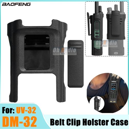 Afbeelding van Baofeng UV-32 Walkie Talkie Riemclip Hoster Originele DM-32 Riemholster Riemhouder Case met Clip Voor DM32UV Ham Twee Manier Radio