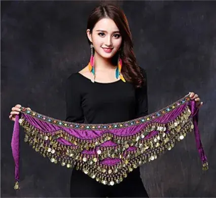 Image de Ceinture de Danse du Ventre Multicolore Élégante