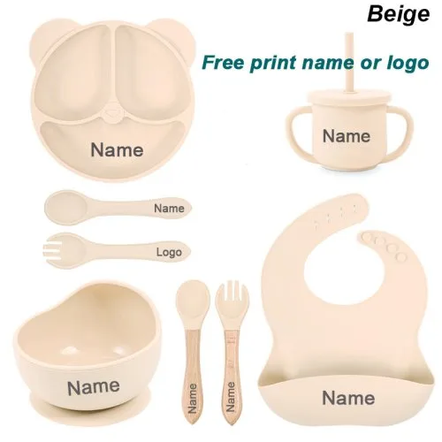 Beige 8-stuk