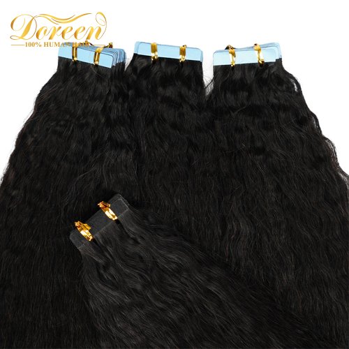 Imagen de Extensión de Cabello Humano Natural con Cinta Adhesiva