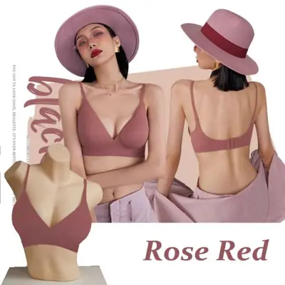 Image de Bralette Sexy Sans Couture Col V Profond