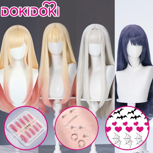 Image de Perruque Cosplay Kitagawa Marin & Kuroe Shizuku - Cheveux Longs