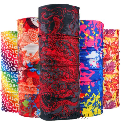Afbeelding van Multifunctionele Dragon Print Bandana – Universele Hoofddoek voor Fietsen, Motorrijden en Outdoor Activiteiten