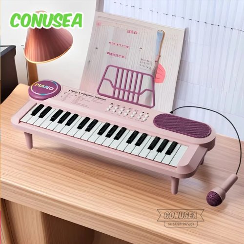 Image of Kids Electric Piano with Microphone – 37-Key Baby Keyboard for Singing, Learning, and Musical Fun – Educational Toy for Children