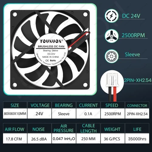 24V Sleeve 2P-XH2.54