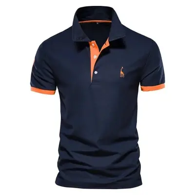 Image de Polo Homme Girafe Brodé - Style Décontracté & Élégant