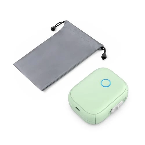 Grüner Drucker mit Tasche