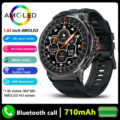 Image de Montre Connectée GPS Homme Écran AMOLED 1.85" Batterie 710mAh