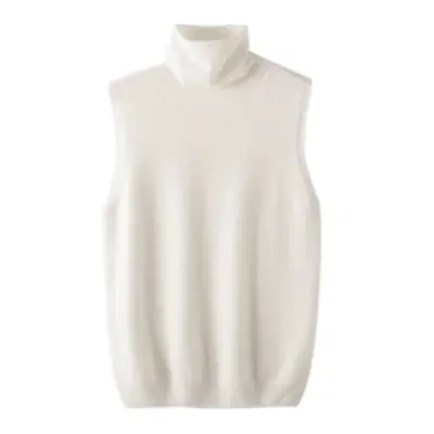 Image de Gilet en Laine Mérinos Col Roulé - Élégant & Chaud