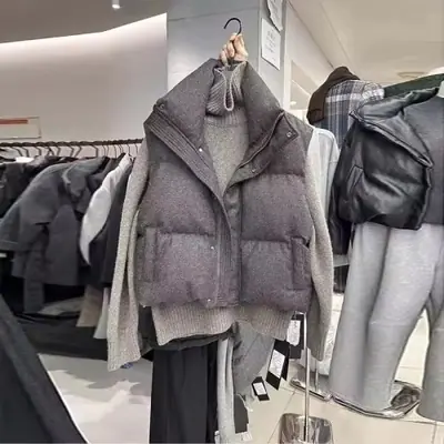 Image de Gilet Court Streetwear Corée Chic pour Femmes