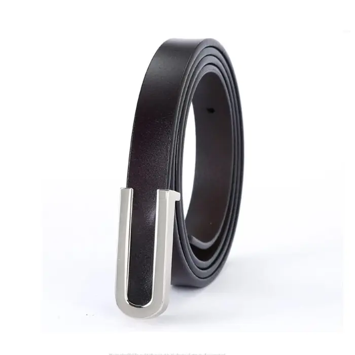 Image de Ceinture en Cuir Véritable Femme - Style Rétro & Élégant