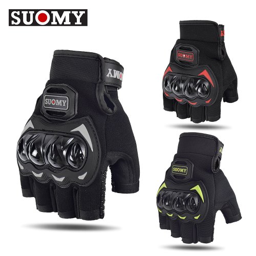 Bild von Suomy Sommer Halbfinger Motorradhandschuhe – Stoßfeste, Rutschfeste Motocross- und Racing-Handschuhe für Motorradfahrer, Biker und Fahrradfahrer