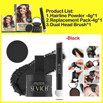 Image de Kit Correcteur de Racines Cheveux - Poudre & Brosse