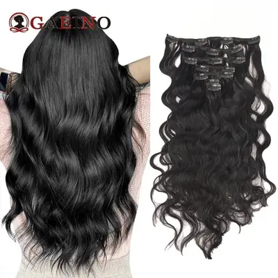 Image de Extensions de Cheveux Naturelles 100% Remy - 7 Pièces 120g