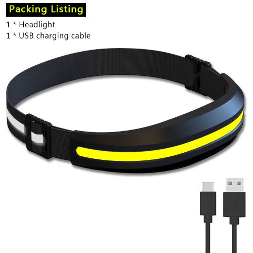 Afbeelding van LX300 COB LED Koplamp met Rood en Wit Licht – USB-C Oplaadbare Zaklamp voor Wandelen, Vissen en Werken