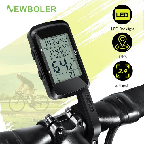 Immagine di Computer da Bicicletta GPS Wireless con Tachimetro, Ricaricabile via USB, Impermeabile per Bici MTB e da Strada – Accessorio Completo per Ciclisti