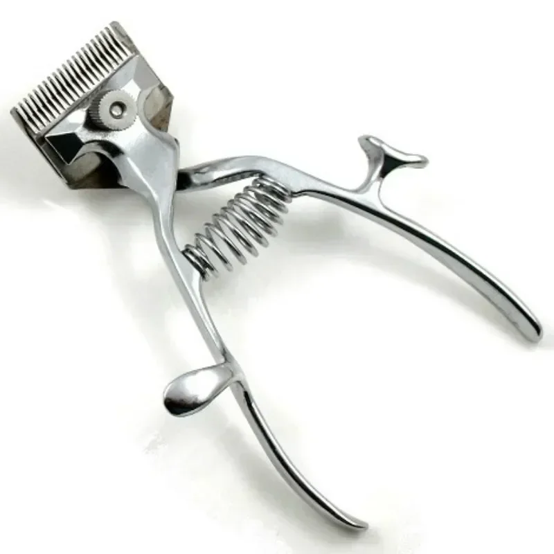 Afbeelding van Draagbare Hand Handleiding Tondeuse Tondeuse Cutter Rvs Kapper Schaar Tool Voor Mannen Haarverzorging