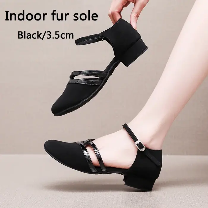 Image de Chaussures de Danse Latine Femme - Talon Bas 3.5 cm