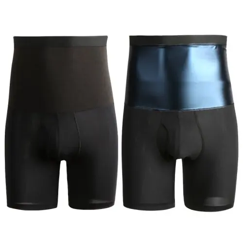 Image de Short de Sauna Homme Brûle Graisses - Taille Haute Fitness