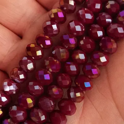 Image de Perles Cristal Facettées 4-8mm - Parfaites pour la Création de Bijoux