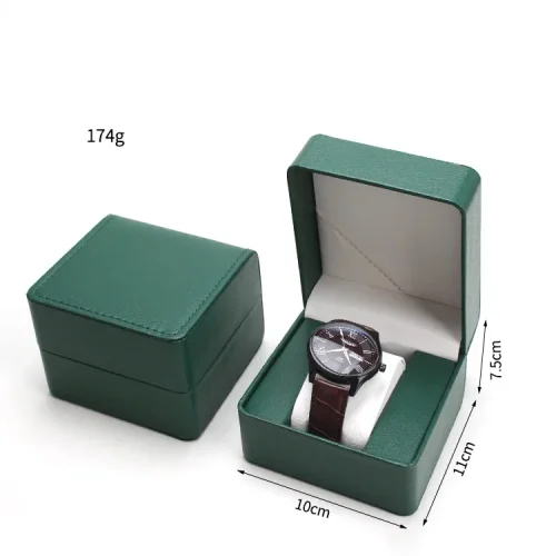 Afbeelding van Horloge opbergdoos PU enkele horlogevitrine polshorloge horloge houder reizen sieraden horloge organisator voor mannen cadeau