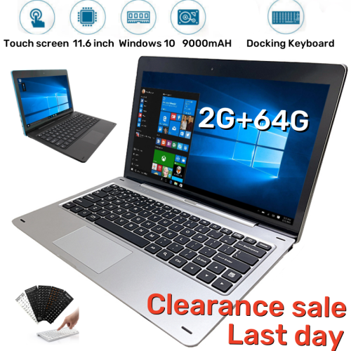 Image of Nextbook 11.6-Inch Windows 10 Tablet PC with 64GB Storage, 2GB RAM, IPS Touchscreen, Dual Cameras, 9000mAh Battery, and Wi-Fi Connectivity