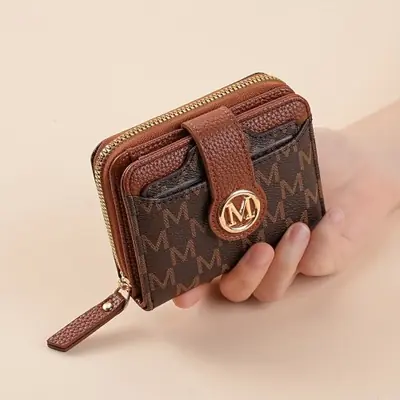 Image de Mini Portefeuille Féminin Rétro - Style Minimaliste & Pratique