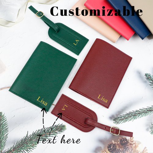 Image de Étiquette de Bagage en Cuir PU Personnalisée