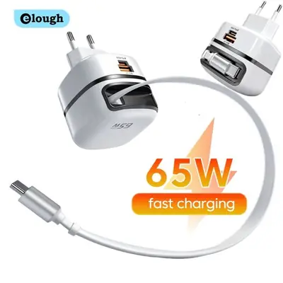 Image de Chargeur USB-C 65W Rapide - Universel pour iPhone, Samsung & PC