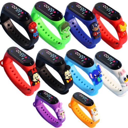 Afbeelding van Mode Mickey Kinderen Horloges Voor Meisjes Elektronische Armband Sport Touch LED Spiderman Pop Kinderen Horloge Vrouwen Waterdichte Klok