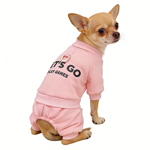 Image of Cozy Fleece Winter Jumpsuit for Small to Medium Dogs – Warm Dog Sweater with Hoodie Design for Puppies and Pets