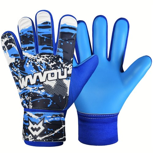 Imagen de Guantes de Portero Sin Protección para Dedos, Diseño Colorido y Agarre Potente para Fútbol