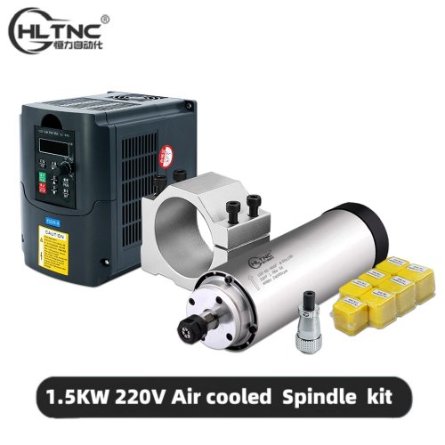 Immagine di Mandrino CNC da 1.5 kW con Raffreddamento ad Aria – Alta Velocità 24000 RPM