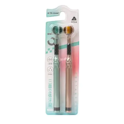 Image de Brosse à Dents 3 Faces - Nettoyage Complet & Douceur Maximale