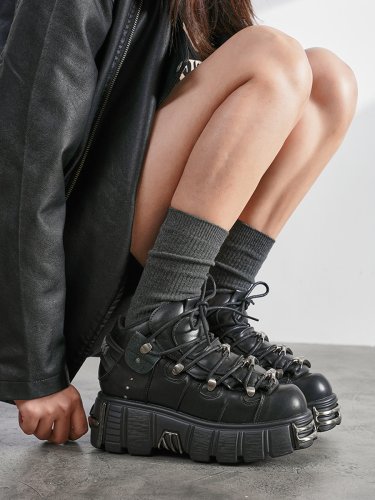 Image de Bottes Punk Femme - Style Rock avec Talon 6cm