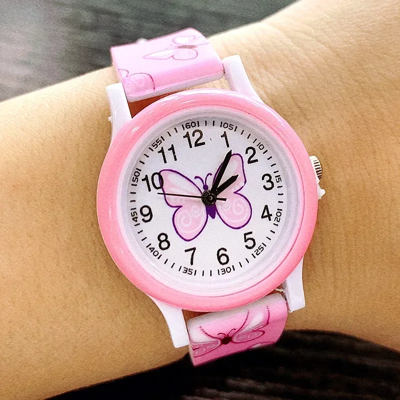 Immagine di Orologio da Polso per Bambini con Farfalla in Silicone