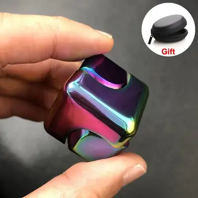 Image de Cube Gyroscopique Anti-Stress - Spinner Métallique Portable